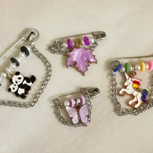 Bag Pins With Doodles