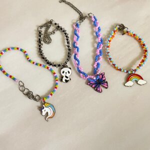 Beads Bracelet with Charms